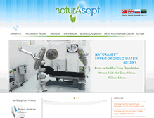 Tablet Screenshot of naturasept.com